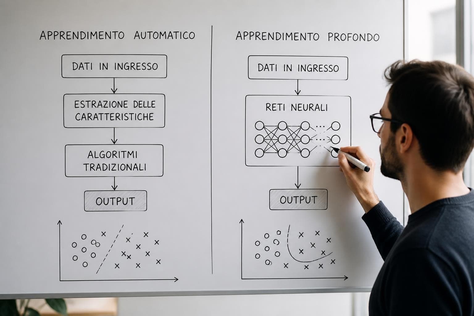 Differenza tra Machine Learning e Deep Learning