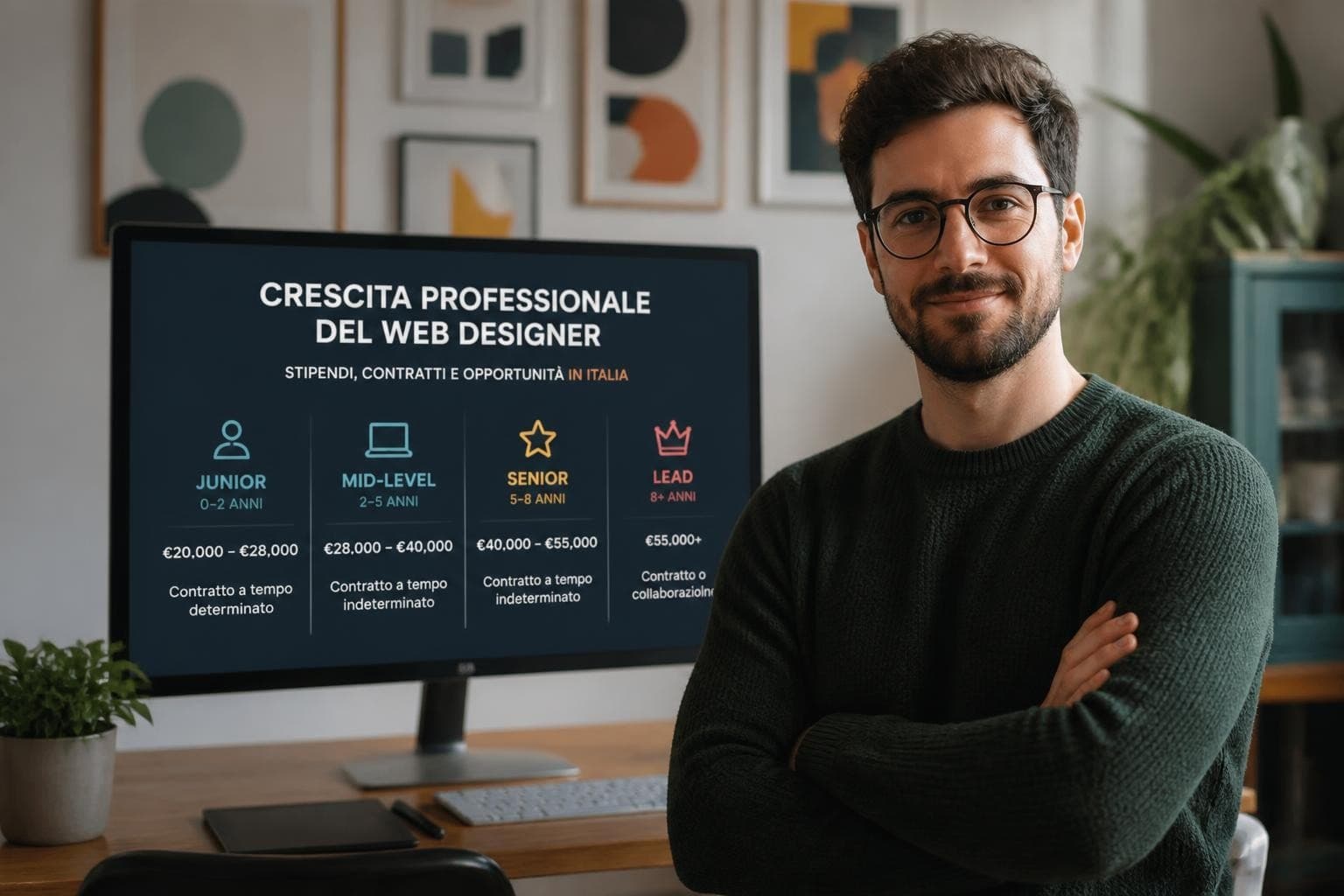 Web Designer Stipendio: Guida Completa 2026 Italia